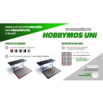 HOBBYMOS UNI - podložka do dielne 1,5 m², kompletný PVC podlahový set - rôzne farby